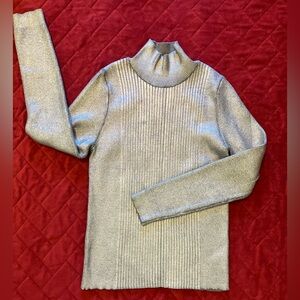 Scoop Shiny Metallic Sweater